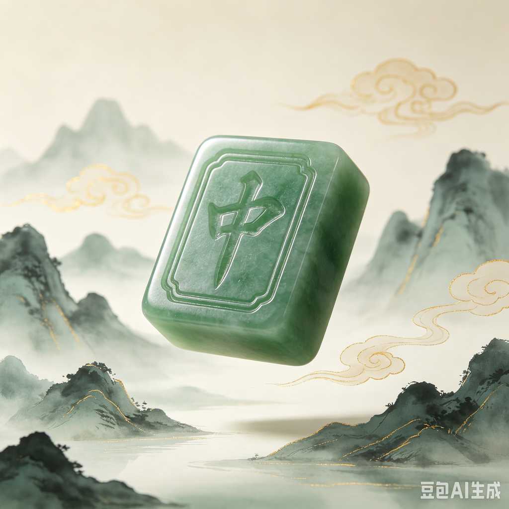 mini mahjong tiles keychain
