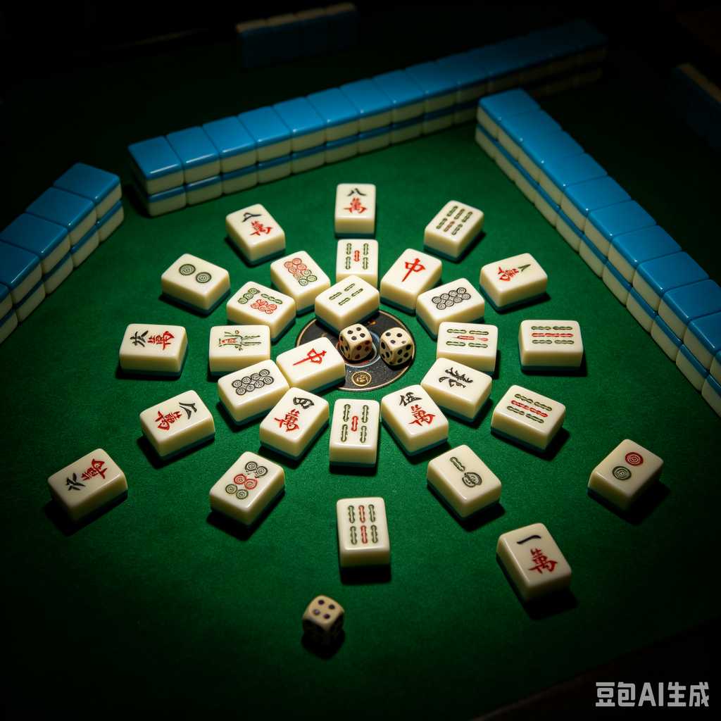 retro vintage mahjong set